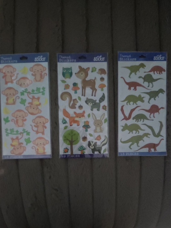 American Crafts Other - American Crafts | Animal Sticker Packs - Assorted Green/Brown/Orange